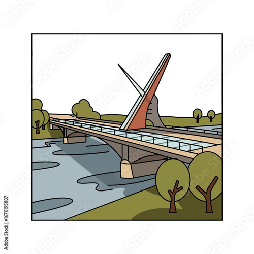 sundial bridge in redding california a modern architectural marvel spanning the sacramento river reflecting innovation and community pride perfect for travel blogs