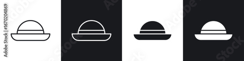 Woman hat icon