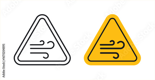 Wind warning sign