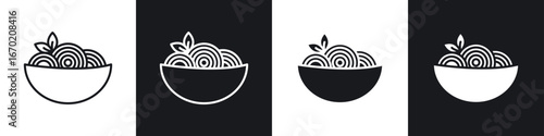 Pasta icons graphic vectors