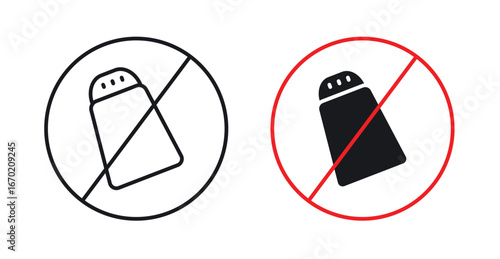 No salt sign graphic vectors