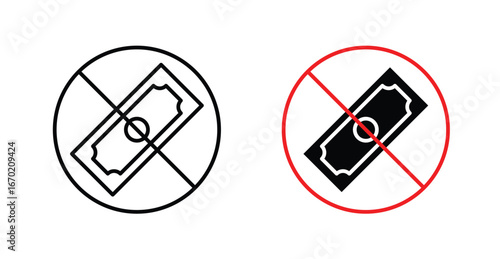 No money sign graphic vectors