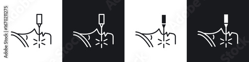 Laser anti aging beauty icons graphic vectors