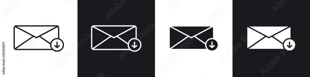 Inbox icons graphic vectors Inbox icons graphic vectors