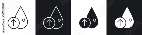 High cholesterol icons graphic vectors