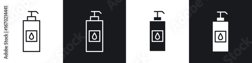 Face cleanser icons graphic vectors