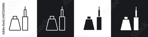 Eyeliner icons graphic vectors