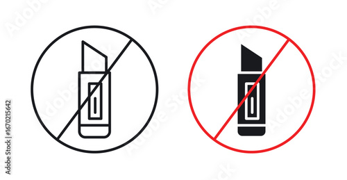 Do not cut sign graphic vectors