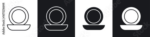 Cosmetic powder with mirror icons graphic vectors
