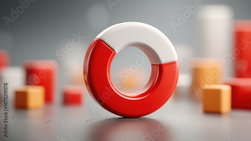 Red and white magnet symbolizing attraction and economic forces in a decentralized financial inflection signal context