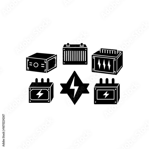 6 different high voltage inverter module silhouett