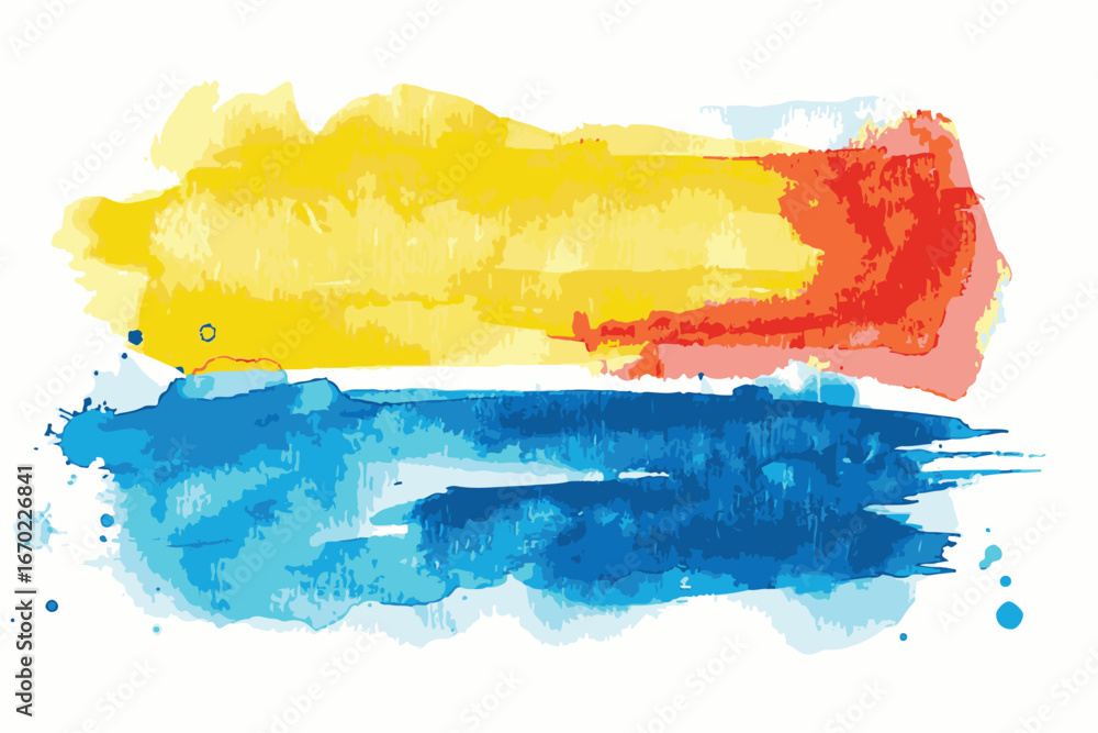 Fototapeta premium watercolor brushstroke collection.