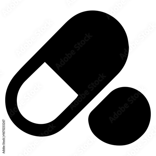 Pill Icon for Pharmacy and Medication Websites