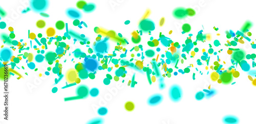 Bright confetti explosion, ...