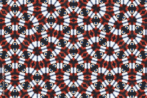 Seamless Luxury Graphic Textile Art Template Perspective Design Decoration Tile Texture Symmetric Endless Fashion Background Cloth Geometric Digital Shape Wallpaper Visual Interior Fabric Pattern.