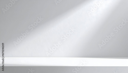 Wallpaper Mural White Surface with Light Beam and Shadow Torontodigital.ca