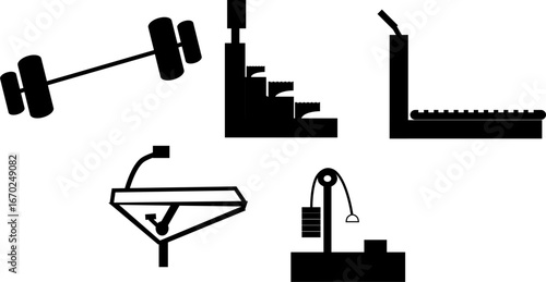 muscle building machines Equipment for jocks ,bodybuilders and strength training enthusiasts, typically includes exercise machines for building muscle mass, increasing strength and endurance.