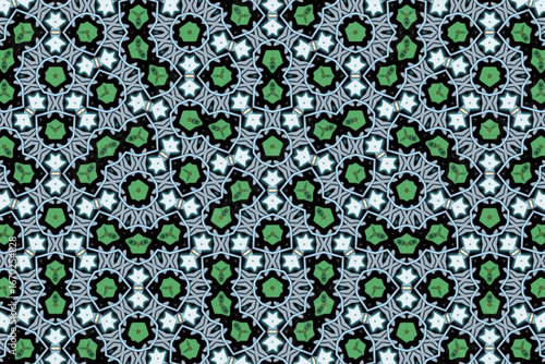 Seamless Luxury Graphic Textile Art Template Perspective Design Decoration Tile Texture Symmetric Endless Fashion Background Cloth Geometric Digital Shape Wallpaper Visual Interior Fabric Pattern.