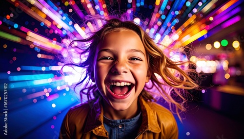 girl happy ai