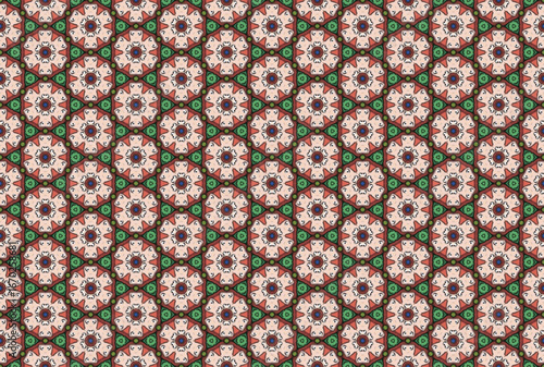 Seamless Luxury Graphic Textile Art Template Perspective Design Decoration Tile Texture Symmetric Endless Fashion Background Cloth Geometric Digital Shape Wallpaper Visual Interior Fabric Pattern.