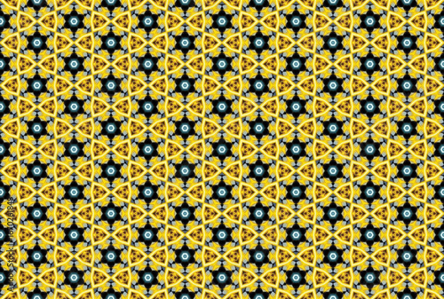 Seamless Luxury Graphic Textile Art Template Perspective Design Decoration Tile Texture Symmetric Endless Fashion Background Cloth Geometric Digital Shape Wallpaper Visual Interior Fabric Pattern.