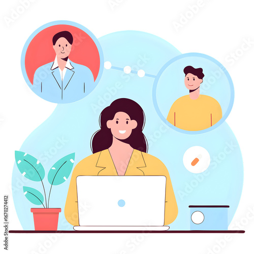 group of business people working together