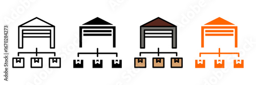  Import Goods Icon Set Multiple Style Collection Cargo Ship, Shipping Container, Customs Office, Freight Truck, Warehouse Storage, Air Cargo Plane, Port Crane, Shipping Box, Customs Declaration, Globa