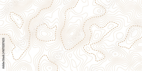 Abstract background of Topographic Contour Line Pattern. Vector illustration