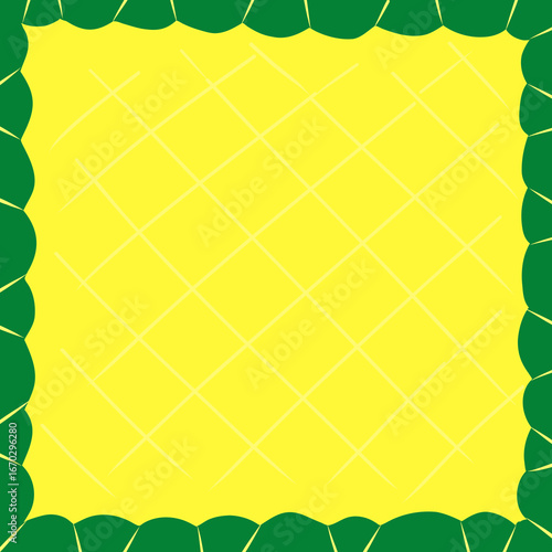 Template Tortoiseshell rim with yellow background 