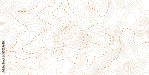 Retro topographic map. Geographic contour map. Abstract outline grid, vector illustration.