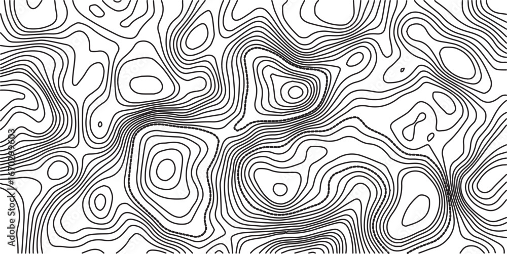 Fototapeta premium Topographic map pattern set vector. Luxury abstract mountain terrain map background with abstract shape line texture. Design illustration for wall art, fabric, packaging, web, wallpaper.