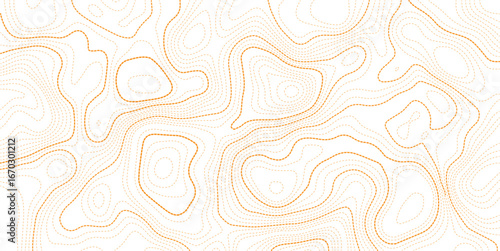 Topographic map pattern background vector. Abstract mountain terrain map background with abstract shape line texture.