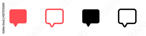 Comment icon speech bubble symbol. Chat message icons - talk message. Bubble chat icon. web vector icon