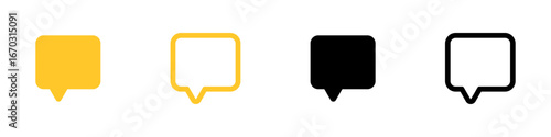 Comment icon speech bubble symbol. Chat message icons - talk message. Bubble chat icon. web vector icon