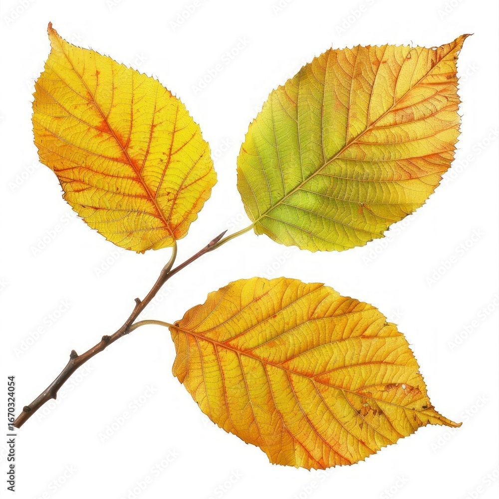 Fototapeta premium Autumn tree plant leaf.