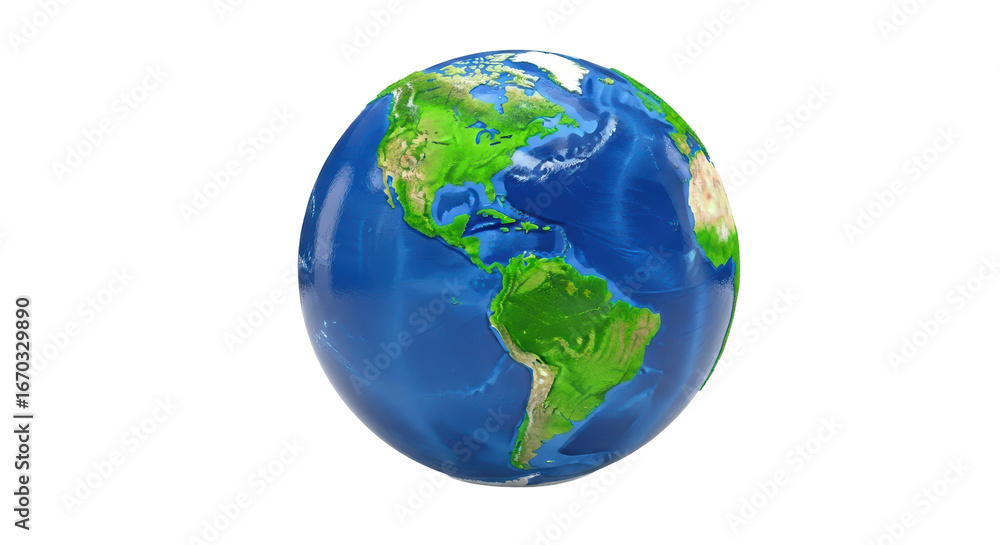 Naklejka premium Isolated Earth