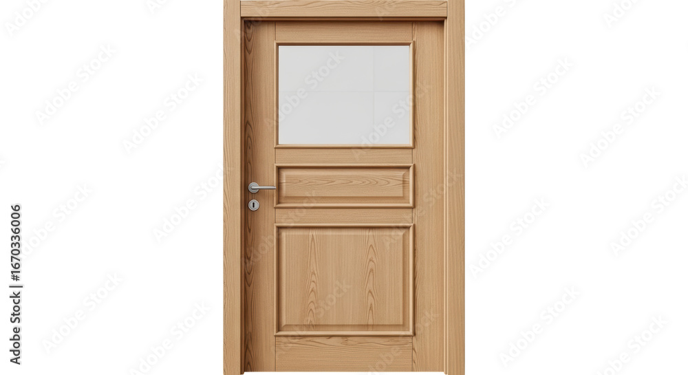 Isolated Wooden Door Isolated Wooden Door