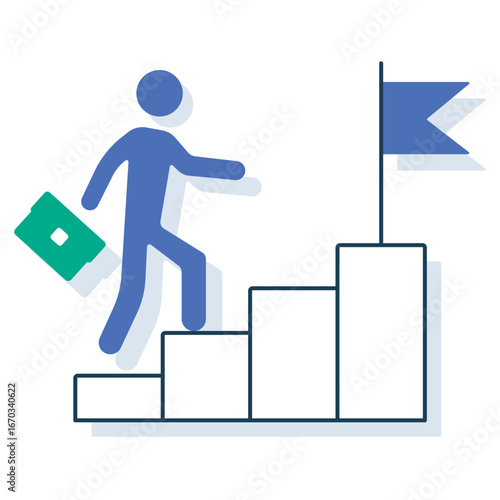 Career Icon, Career Development Plan, Career Growth Framework, Career Pathway Guide, Career Advancement Strategy, Career Success Manual, vector