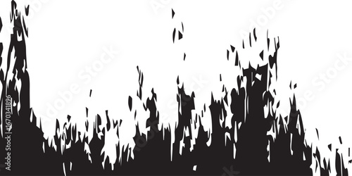 Abstract black and white grunge texture with vertical distressed lines and shapes