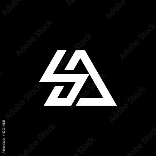 Free Download This elegant AS/SA monogram logo uses sharp, fluid lines to create a sophisticated and modern symbol. The futuristic style is perfect for an innovative brand. - GFXLoad