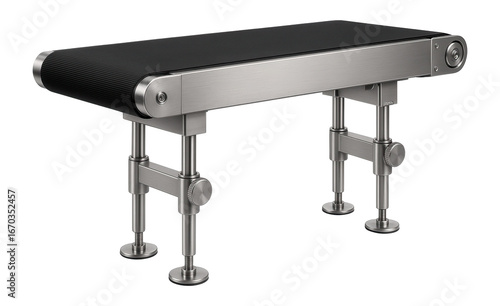 Wallpaper Mural Belt conveyor with a flat rubber belt and adjustable height for a packaging facility. Torontodigital.ca