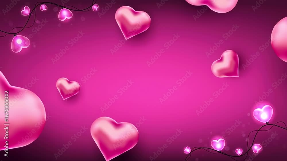 pink heart background