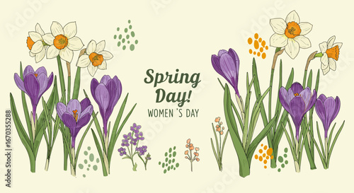 Celebrating International Women's Day with a colorful spring flowers arrangement