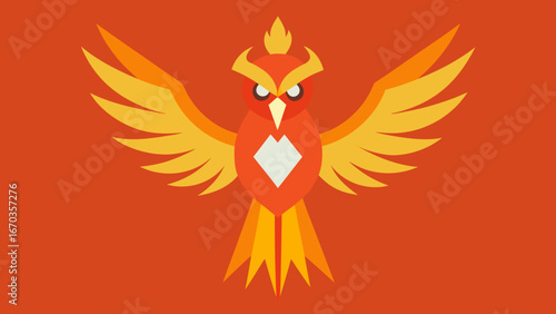 robotic phoenix rising background