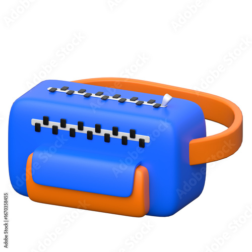 Waist Bag  3D icon on transparent background