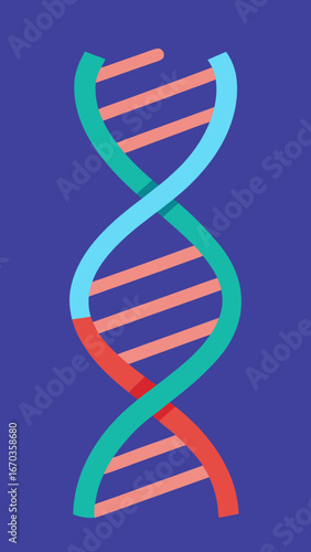 medical dna strand vector background