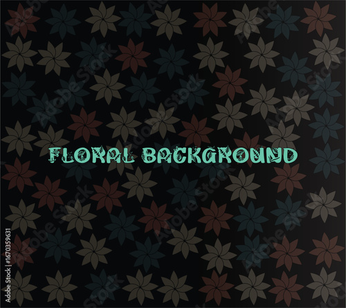 Elegant floral pattern background with muted earth tones for sophisticated design