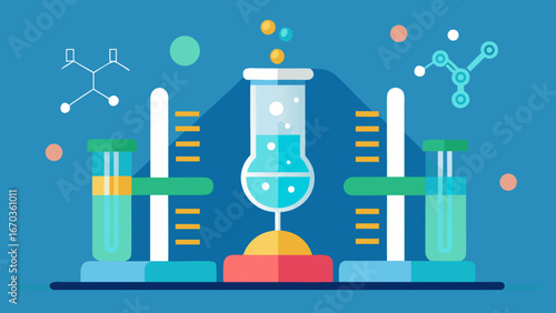 futuristic bio lab science illustration background