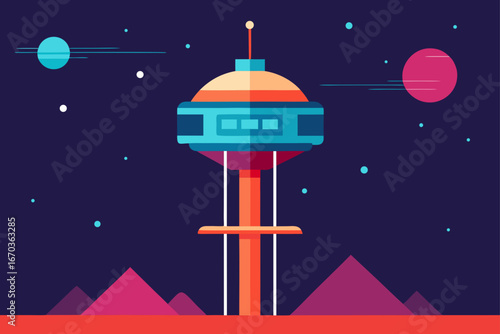 space elevator futuristic technology design