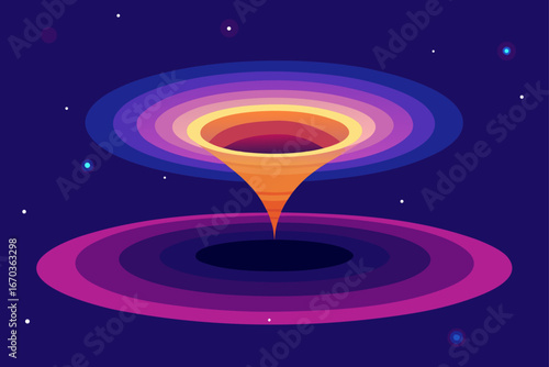 space wormhole glowing gradient background